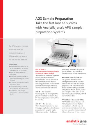 Flyer APU sim | AOX Sample Preparation (English)