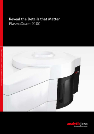 Brochure Optical-Emission Spectrometer - PlasmaQuant 9100