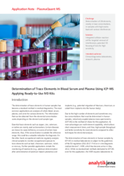 Determination of Trace Elements in Blood Serum and Plasma Using ICP-MS (EN)