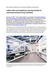 Press Release Cooperation Analytik Jena & Leibniz-HKI