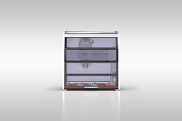 CyBioFeliX liquid handler with UV enclosure (front view)