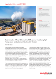 Determination of Total Chlorine in Solid Recovered Fuels Using High-Temperature Combustion and Coulometric Titration (EN)