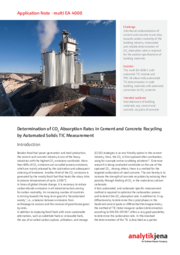 Determination of CO2 Absorption Rates in Cement and Concrete Recycling by Automated Solids TIC Measurement (EN)