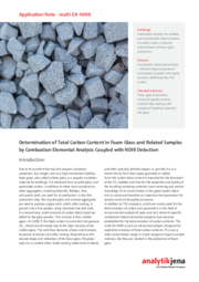 Determination of Total Carbon Content in Foam Glass and Related Samples by Combustion Elemental Analysis coupled with NDIR Detection (EN)
