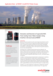 Extraction and Detection of Legionella DNA From Cooling Tower Water Samples Using InnuPure C16 touch and qTOWER³ (EN)