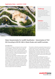 Waste Characterization for Landfill Classification - Determination of TOC/DOC According to DIN EN 1484 in Waste Eluates and Landfill Leachates (EN)