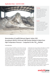 Determination of Landfill-Relevant Organic Carbon (OC) in Waste from High-Temperature Processes by Pyrolysis Method (EN)