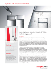 Achieving Lowest Detection Limits Using the PlasmaQuant MS Elite S (EN)