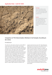 Comparison of TOC Determination Methods in Soil Samples According to EN 15936 (EN)