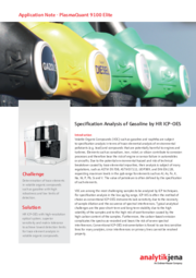 Specification Analysis of Gasoline by HR ICP-OES (EN)