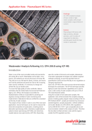 Determination of Trace Metals in Wastewater with PlasmaQuant MS following US EPA 200.8 Method (EN)