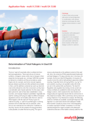 Determination of Total Halogens in Used Oil (EN)